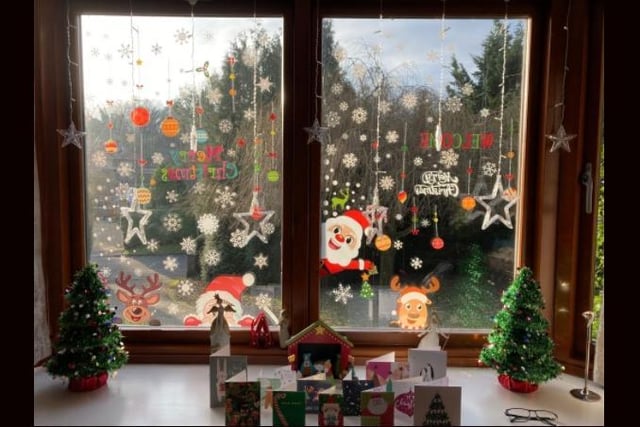 This is a very festive window!
