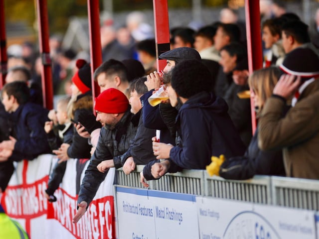 Fans packed in to see Worthing's 3-0 win over Lewes in the third round of the Sussex Senior Cup / Pictures: Stephen Goodger