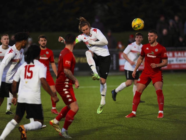 Action and goal celebrations from Worthing's 3-0 win over Lewes in the third round of the Sussex Senior Cup / Pictures: Stephen Goodger
