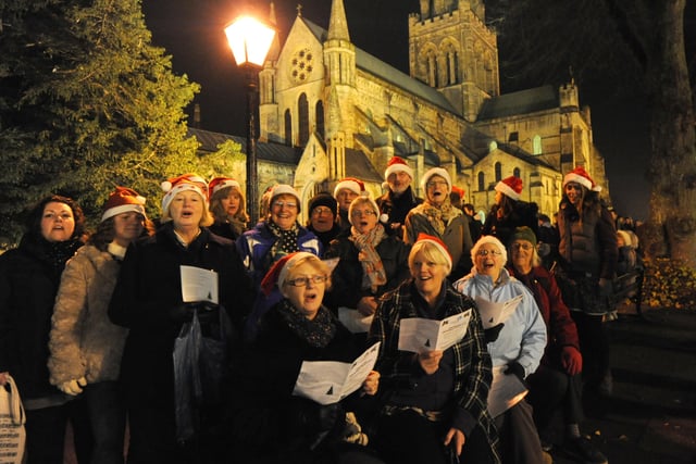 The New Community Choir performing at the Chichester light switch on in 2013.

Picture: Louise Adams C131544-9