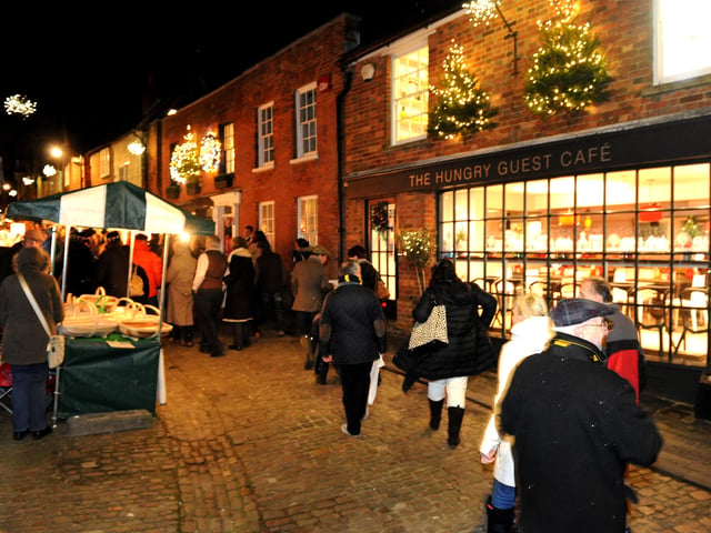 Petworth Christmas lights switch on in 2015. Picture: Steve Robards