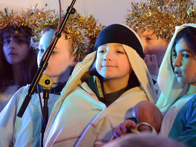 Petworth Christmas lights switch on in 2019. Picture: Kate Shemilt