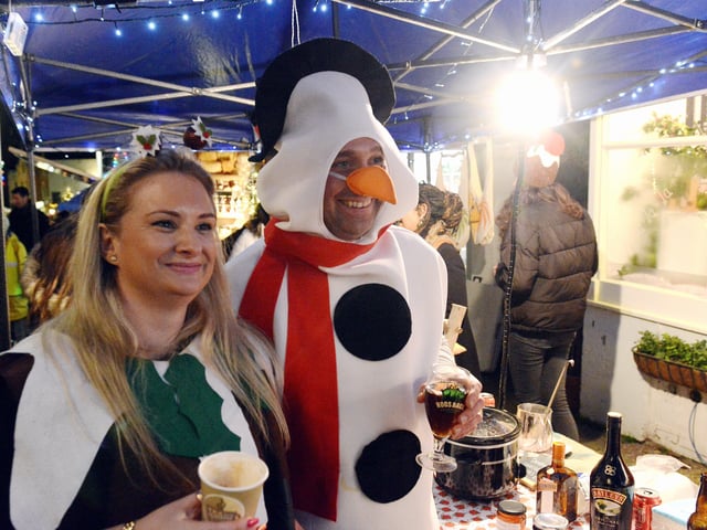 Petworth Christmas lights switch on in 2019. Picture: Kate Shemilt