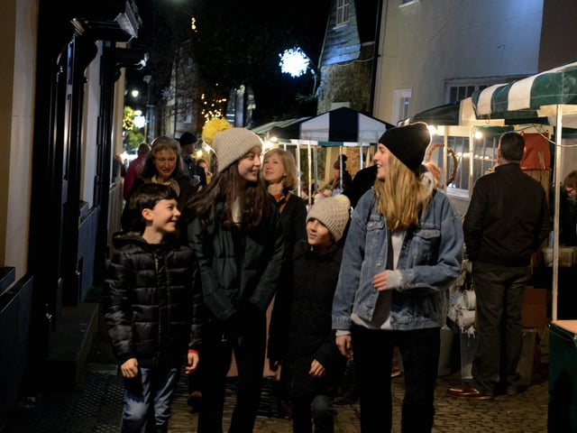 Petworth Christmas lights switch on in 2019. Picture: Kate Shemilt