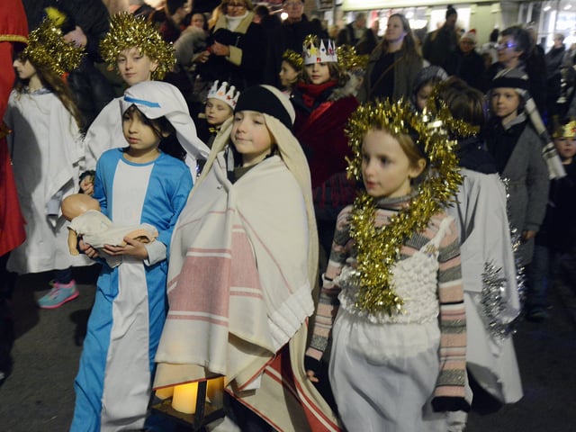 Petworth Christmas lights switch on in 2019. Picture: Kate Shemilt