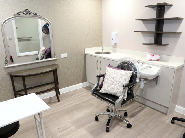 The hair salon