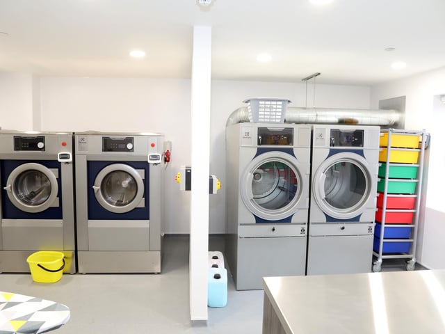 The laundry room
