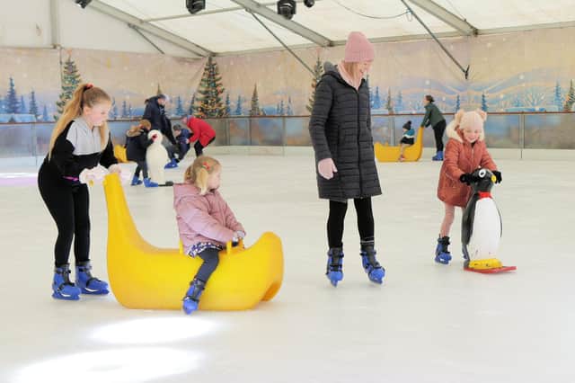 The ice rink will be open until January 2
Photo: Neil Cooper