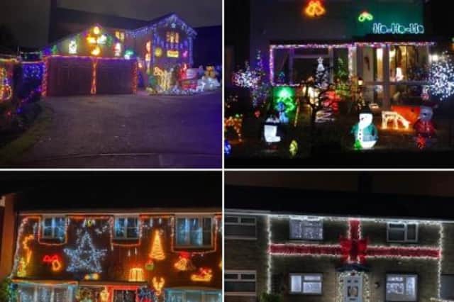 Christmas light decorations in Northampton