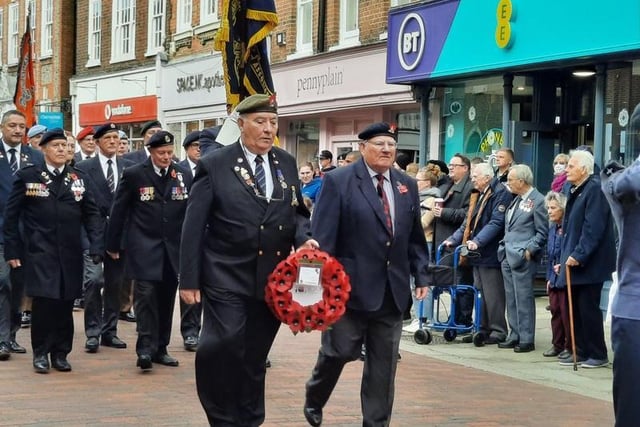Remembrance Parade in Chichester.