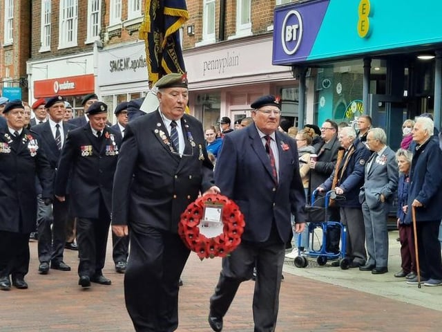 Remembrance Parade in Chichester.