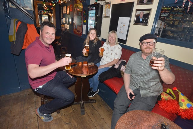 People enjoying being able to meet up inside pubs, cafes and restaurants again after the easing of lockdown restrictions on May 17. Photos taken in Hastings.

The Clown (Landlord Victor Glanville is on the right). SUS-210517-144007001