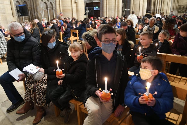 Peterborough Cathedral Christingle Service. Pictures: David Lowndes