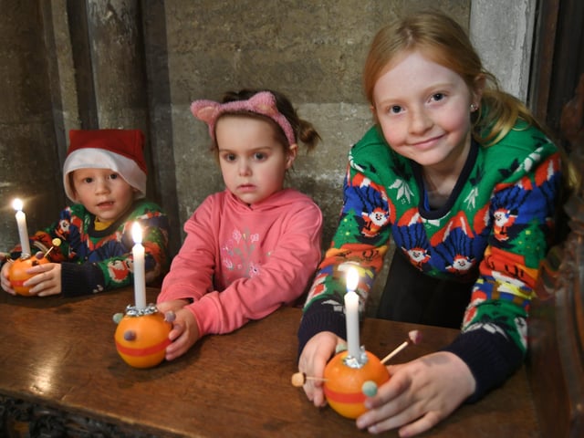 Peterborough Cathedral Christingle Service. Pictures: David Lowndes