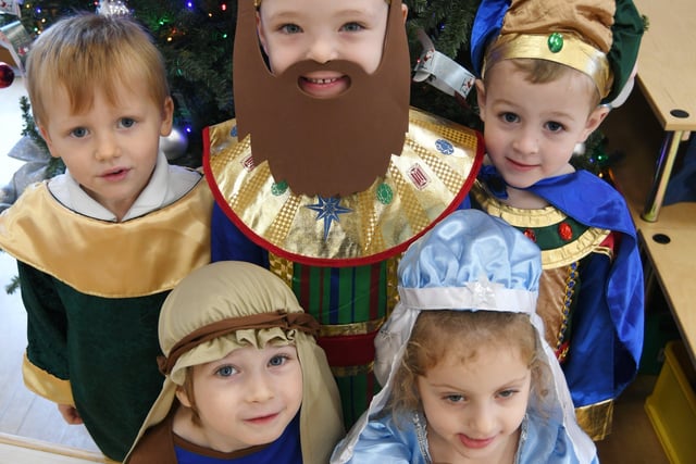 Reception pupils at Heritage Park Primary School taking part in their nativity play. 


Nat21 EMN-210912-115933009