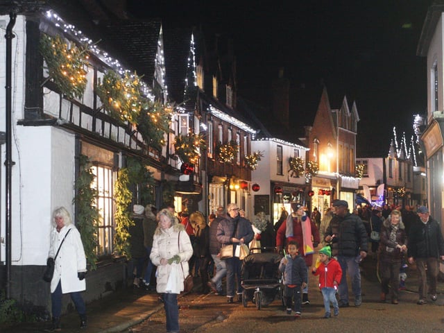 The Midhurst Christmas street party in 2019. Picture: Derek Martin