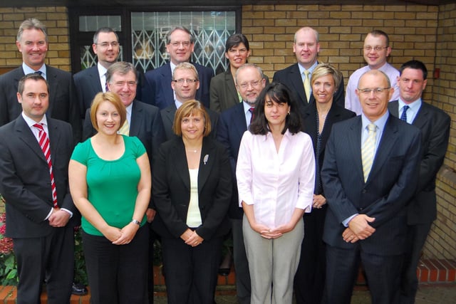 The team at Natwest, Thorpe Road, pictured in 2008.