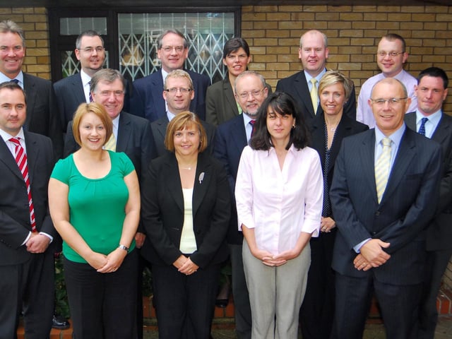 The team at Natwest, Thorpe Road, pictured in 2008.