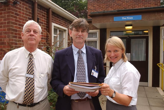 Dr. Robin Eastwood, consultant psychiatrist,  Nobbie Joy, CPN team leader, and Cath Burley , consultant clinical psycologist pictured at The Pines, Thorpe Road.