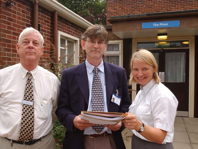 Dr. Robin Eastwood, consultant psychiatrist, Nobbie Joy, CPN team leader, and Cath Burley , consultant clinical psycologist pictured at The Pines, Thorpe Road.