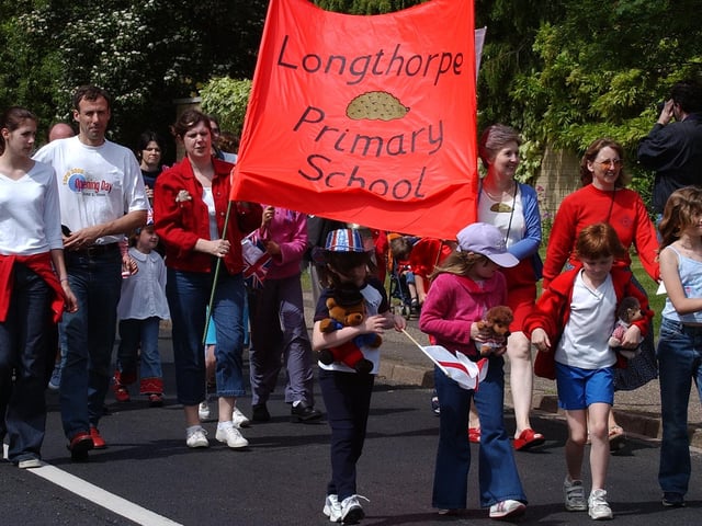 Longthorpe golden jubilee carnival pictured on Thorpe Road.