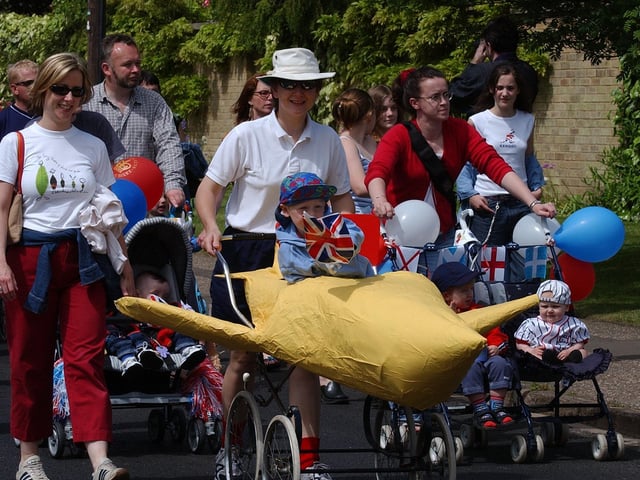 Longthorpe golden jubilee carnival pictured on Thorpe Road.