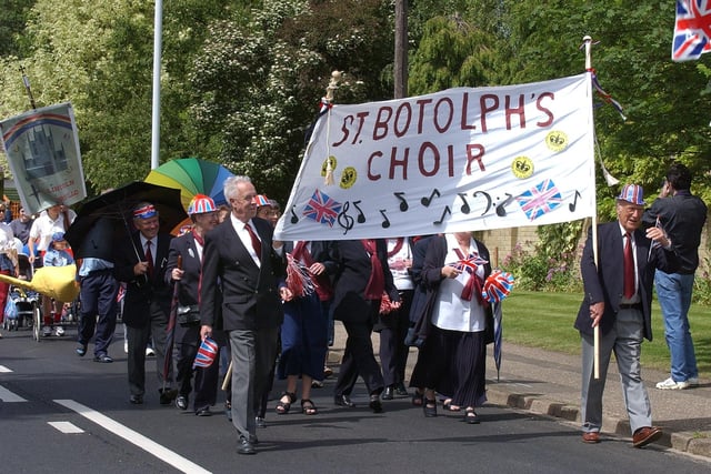 Longthorpe golden jubilee carnival pictured on Thorpe Road.