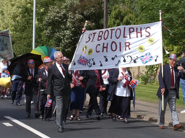Longthorpe golden jubilee carnival pictured on Thorpe Road.