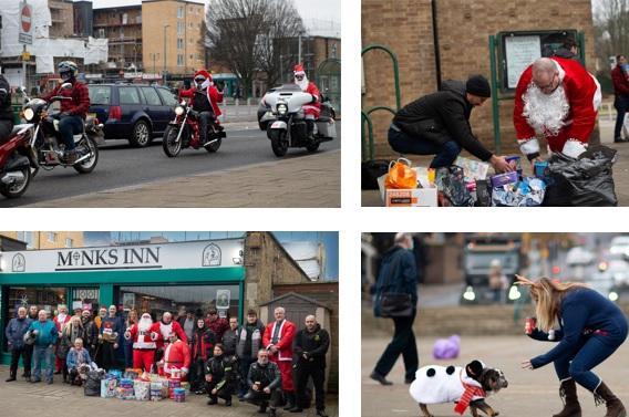Dacorum Motorcycle Riders delivered presents to Watford Hospital