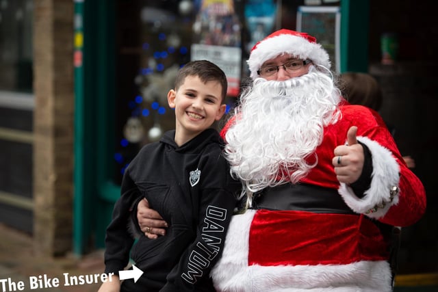Santa made an appearance in Hemel Hempstead before delivering presents