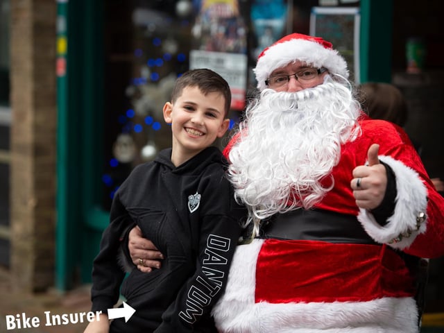 Santa made an appearance in Hemel Hempstead before delivering presents