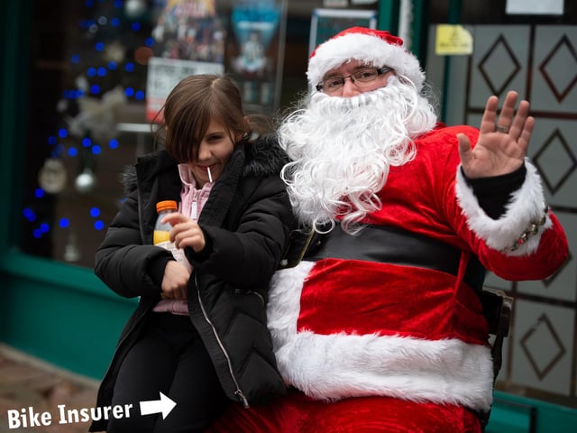 Santa met some of children in Hemel Hempstead before heading off to deliver the gifts