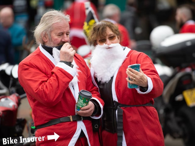 Did you see the bikers riding through town on Saturday afternoon?