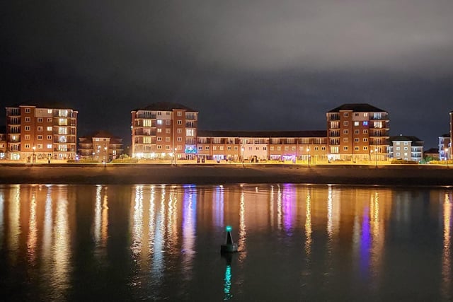 Steve Moysey took these wonderful festive light reflections whilst out on a night-time stroll around Sovereign Harbour on Monday December 13. SUS-211221-135424001