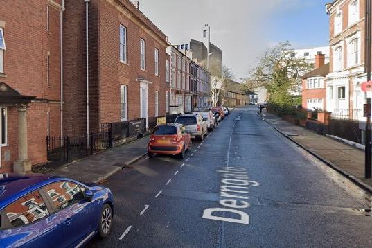 Derngate comes in at number seven after 565 tickets were issued between January 1 and November 15