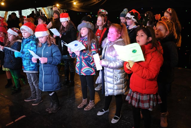 Haywards Heath's Christmas lights switch on was marked with a day of festive fun and performances at the Orchards Shopping Centre. Pic S Robards SR2111284
