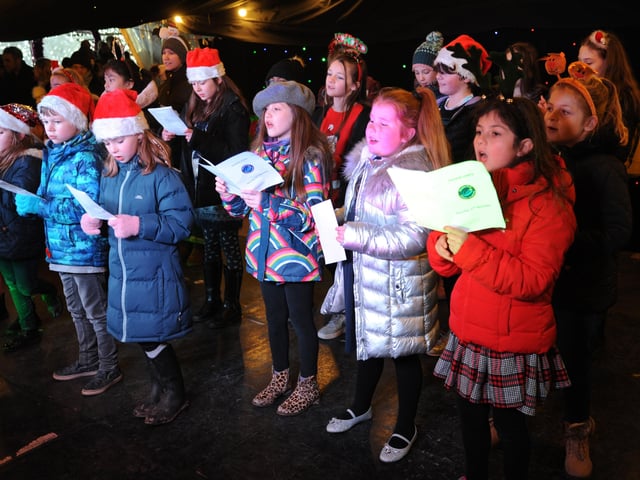 Haywards Heath's Christmas lights switch on was marked with a day of festive fun and performances at the Orchards Shopping Centre. Pic S Robards SR2111284