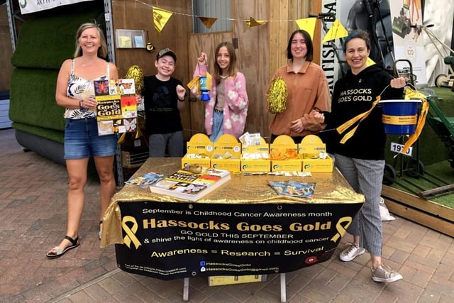 Hassocks Goes Gold covered the village with golden ribbons to raise awareness and funding for research into childhood cancer back in September. The event is the brainchild of Rachel BartlettBundy.