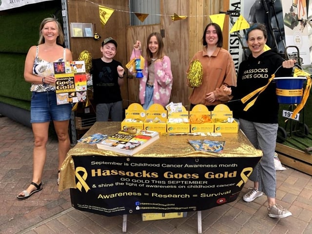 Hassocks Goes Gold covered the village with golden ribbons to raise awareness and funding for research into childhood cancer back in September. The event is the brainchild of Rachel BartlettBundy.