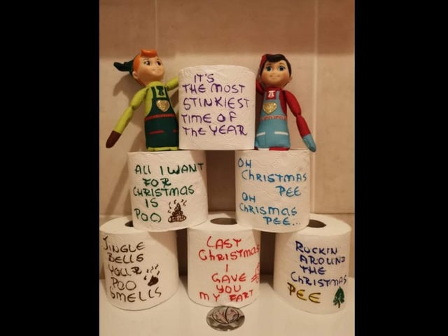 'Wee' do love a festive toilet joke.