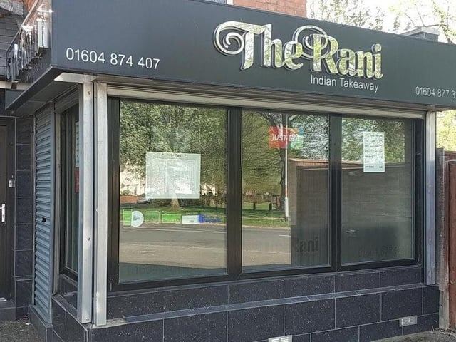 The Rani Indian Takeaway
Queen Eleanor Road, Far Cotton 
Inspected: November 17, 2021