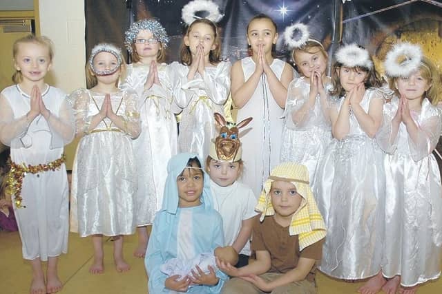 Church Lane Primary School Key Stage One pupils in their Christmas play The Sleepy Star Gazer