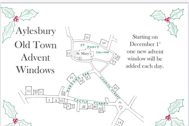 The Old Town map shows where every display is located