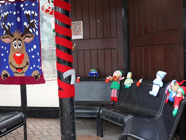 Santa's workshop and a very festive blanket