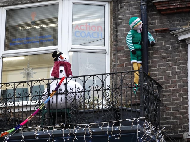 Grace's snowman and elf