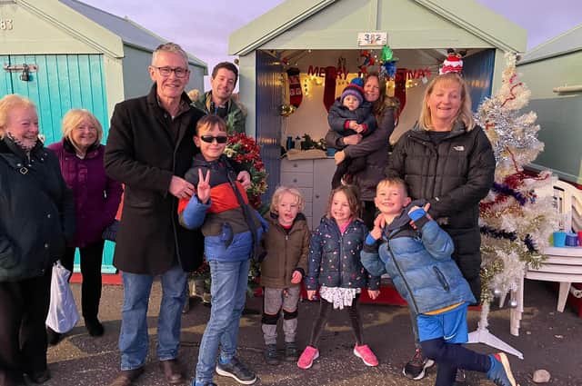 Happy Hove beach hut owners opened their doors for the festive event