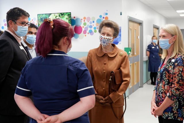 Her Royal Highness, Princess Anne's visit to Northampton General Hospital to open their new Pediatric Emergency Department on Tuesday, September 14 2021