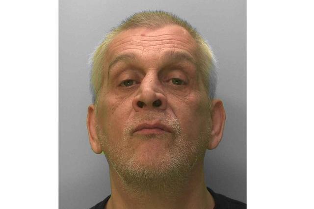 Shaun Shirley, 59, of New Steine in Brighton, admitted burgling an 83-year-old woman in Canterbury Drive on January 17. He had been spotted by his victim in her front room at around 2pm, but he told her he was a home helper. Shirley engaged her in conversation and asked to look around the property, to which his victim agreed, before she became suspicious and asked him to leave. She noticed her purse was missing, containing cash and her bank cards. Shirley pleaded guilty to burglary and theft and, on February 17, was jailed for three years and four months and ordered to pay a victim surcharge of £156. He was described by police as a 'prolific offender', with 28 previous convictions for 84 offences including burglary, theft and fraud.
