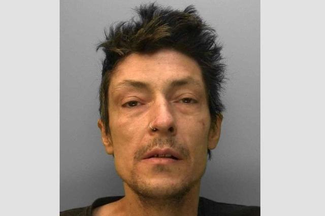 A terrified man was held against his will for hours by machete-wielding drug addict Derek Kindler who was hallucinating on crack cocaine. Kindler pleaded guilty to false imprisonment and affray and was jailed for 20 months.