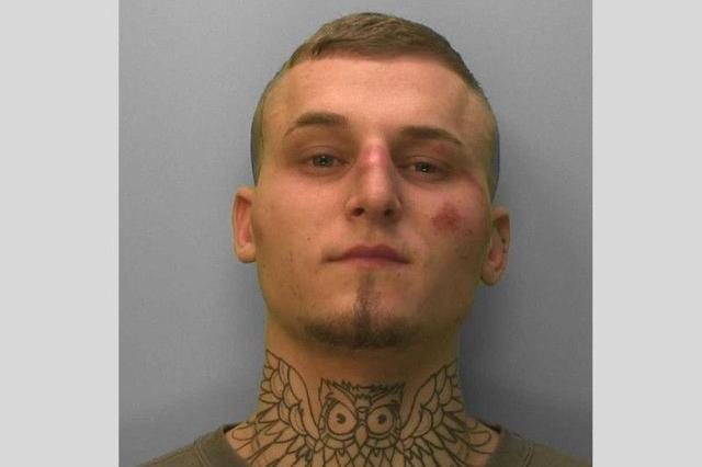 A scrap over a packet of cigarettes at a Bognor pub ended with young father Stephenson smashing a bottle over a strangers head, leaving him permanently scarred. Stephenson admitted grievous bodily harm with intent and common assault and was sentenced to four years and nine months in prison
